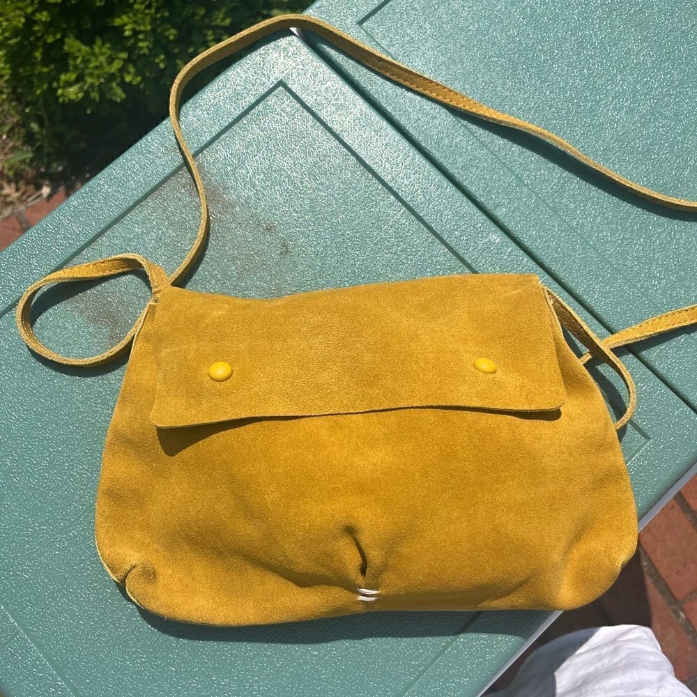 Anthropologie Suede Crossbody Bag NWT - Picture 4 of 6